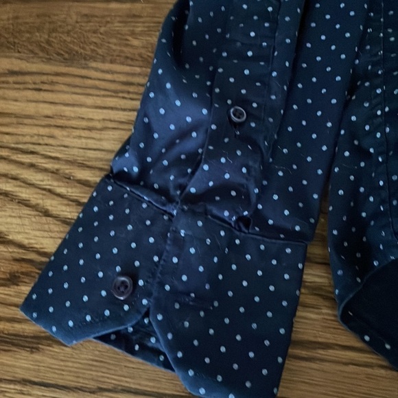 21 Men long sleeve button down polka dot shirt - Picture 5 of 8